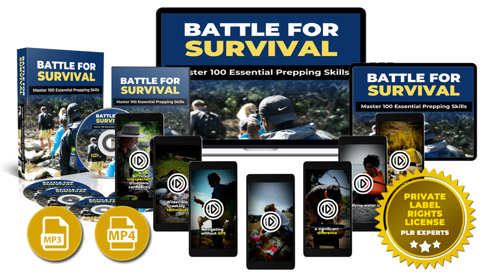 Master 100 essential survival skills with the (SV FIRESALE) Battle for Survival. Perfect for beginners and pros alike, this digital guide ensures you're prepared for any situation.