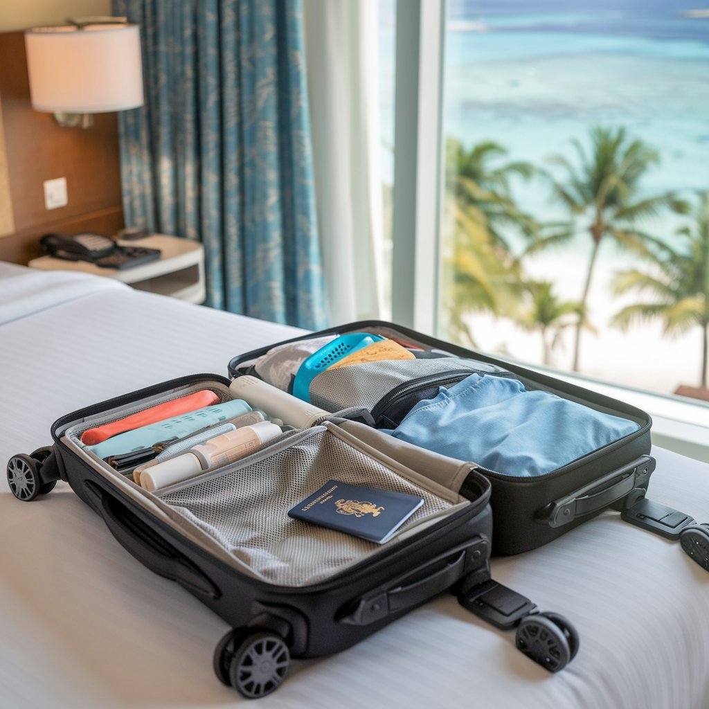 a-photo-of-a-neatly-packed-travel-suitca_kjkhpGB7SiSAOlCPGtgK5A_mQ6vjeovQDmDMTC8T5oP4Q The Ultimate Travel Checklist: Must-Have Essentials for Every Trip